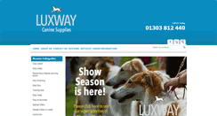 Desktop Screenshot of luxwaycanine.co.uk